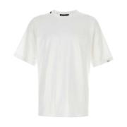 Klassiek Wit Katoenen T-Shirt Dolce & Gabbana , White , Heren