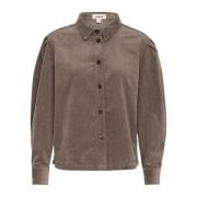 Elegante Shirt Blouse Morel Soaked in Luxury , Brown , Dames