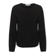 Zwarte Gebreide Pullover Slindianna Stijl Soaked in Luxury , Black , D...