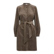 Stijlvolle Overhemdjurk Morel Soaked in Luxury , Brown , Dames