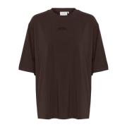 Boxy T-shirt met wijde mouwen Gestuz , Brown , Dames