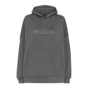 Grijze Pinstripe Hoodie Sweatshirt Gestuz , Gray , Dames