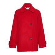 Klassieke Rusty Red Jas InWear , Red , Dames