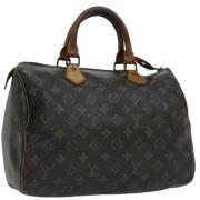 Pre-owned Canvas handbags Louis Vuitton Vintage , Brown , Dames