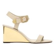 Lage Hak Sandaal Chloé , Beige , Dames