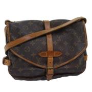 Pre-owned Canvas louis-vuitton-bags Louis Vuitton Vintage , Brown , Da...