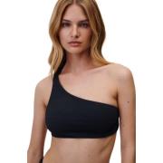 Gestructureerde Bikini Top met Gerimpelde Elastieken Undress Code , Bl...