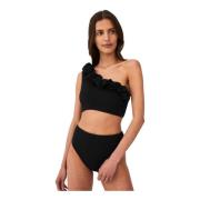 Hooggetailleerde Zwarte Bikini Broek Undress Code , Black , Dames