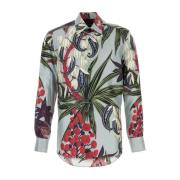 Zijden Bedrukte Shirt Etro , Multicolor , Heren