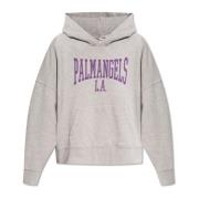 Sweatshirt met Logo Palm Angels , Gray , Dames