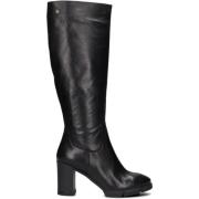 Trendy Hoge Laarzen Zwart Leer Notre-v , Black , Dames