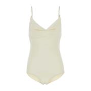 Ivory Stretch Nylon Swimsuit Magda Butrym , White , Dames