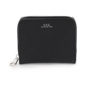 Emmanuelle Wallet met Gegraveerd Logo A.p.c. , Black , Heren