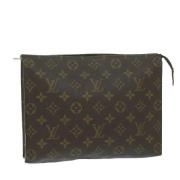 Pre-owned Canvas pouches Louis Vuitton Vintage , Brown , Dames