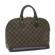 Pre-owned Canvas handbags Louis Vuitton Vintage , Brown , Dames