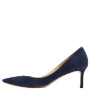 Pre-owned Suede heels Jimmy Choo Pre-owned , Blue , Dames