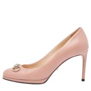 Pre-owned Leather heels Gucci Vintage , Pink , Dames