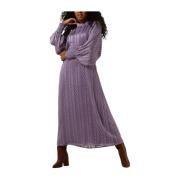 Paarse Floor Jurk Co'Couture , Purple , Dames