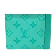 Pre-owned Fabric wallets Louis Vuitton Vintage , Green , Dames