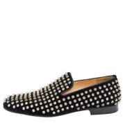 Pre-owned Velvet flats Christian Louboutin Pre-owned , Black , Dames