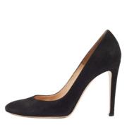 Pre-owned Suede heels Gianvito Rossi Pre-owned , Black , Dames