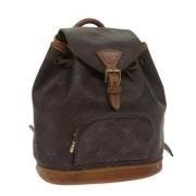 Pre-owned Canvas backpacks Louis Vuitton Vintage , Brown , Dames