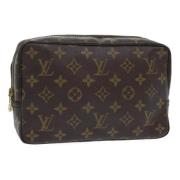 Pre-owned Canvas clutches Louis Vuitton Vintage , Brown , Dames