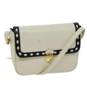 Pre-owned Leather shoulder-bags Yves Saint Laurent Vintage , Beige , D...