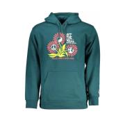 Groene Katoenen Hoodie Vans , Green , Heren