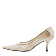 Pre-owned Leather heels Jimmy Choo Pre-owned , White , Dames