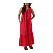 Roze Maxi Asym Jurk voor de Zomer Co'Couture , Pink , Dames