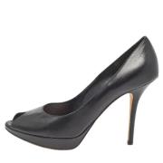 Pre-owned Leather heels Dior Vintage , Black , Dames