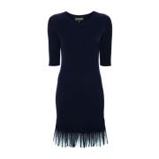 Blauwe Korte Jurk Emporio Armani , Blue , Dames