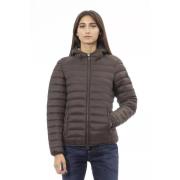 Chic Quilted Hooded Jacket for Stylish Women Invicta , Brown , Dames