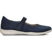 Blauwe Nubuck Instappers Stijlvol Model Hartjes , Blue , Dames