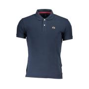 Elegant Blauw Slim-Fit Polo met Contrasterende Details La Martina , Bl...