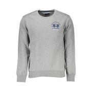 Grijs Katoenen Sweatshirt met Borduurwerk La Martina , Gray , Heren