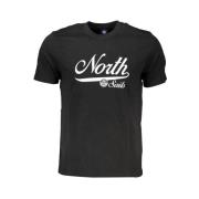 Zwart Katoenen Logo Print T-shirt North Sails , Black , Heren