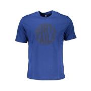 Blauw Katoen Logo Print T-shirt North Sails , Blue , Heren