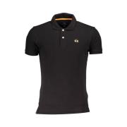 Elegante Slim Fit Polo met contrastdetails La Martina , Black , Heren