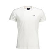 Elegant wit geborduurd T-shirt voor mannen La Martina , White , Heren