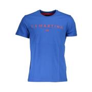 Stijlvol Logo T-shirt in Kobaltblauw La Martina , Blue , Heren