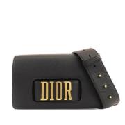 Pre-owned Leather dior-bags Dior Vintage , Black , Dames