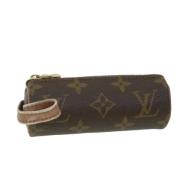 Pre-owned Canvas pouches Louis Vuitton Vintage , Brown , Dames