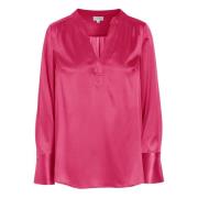 Fuchsia Blouse met Hoge Manchetten Dea Kudibal , Pink , Dames