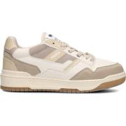 Beige Leren Sneakers voor Dames MoEa , Beige , Dames