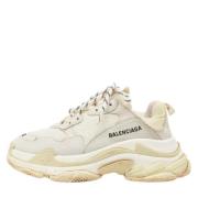 Pre-owned Leather sneakers Balenciaga Vintage , White , Dames