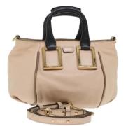 Pre-owned Leather handbags Chloé Pre-owned , Beige , Dames