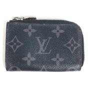 Pre-owned Canvas wallets Louis Vuitton Vintage , Black , Dames