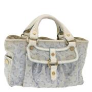 Pre-owned Canvas handbags Celine Vintage , Blue , Dames